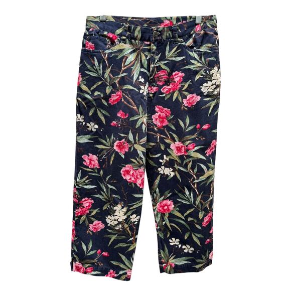 Vintage Ralph Lauren Jeans Co Floral Capri Pants | Size 10 - Picture 3 of 9